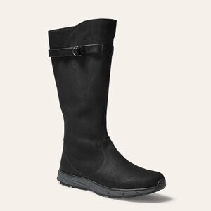 Eddie Bauer Black Winter Rain Boots with Knee-High Design